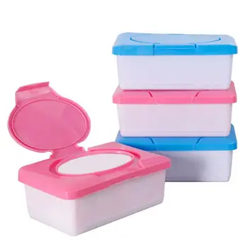 Wet Tissue Box Desktop Seal Baby Wipes Paper Storage Box Household Plastic Dust-proof With Lid Tissue Box For Home Office Decor