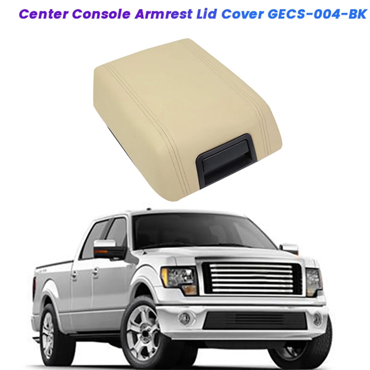 Крышка подлокотника центральной консоли автомобиля GECS-004-BK для Ford F-150 F150 Lincoln Mark LT
