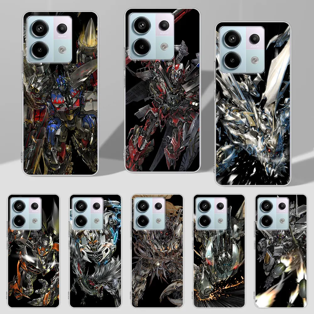 Чехол Optimus Prime Cybertron Sentinel для Xiaomi Redmi Note 9 10 8 10S 11 11S 12 12S 9S 11T 13 Pro Plus силиконовый мягкий