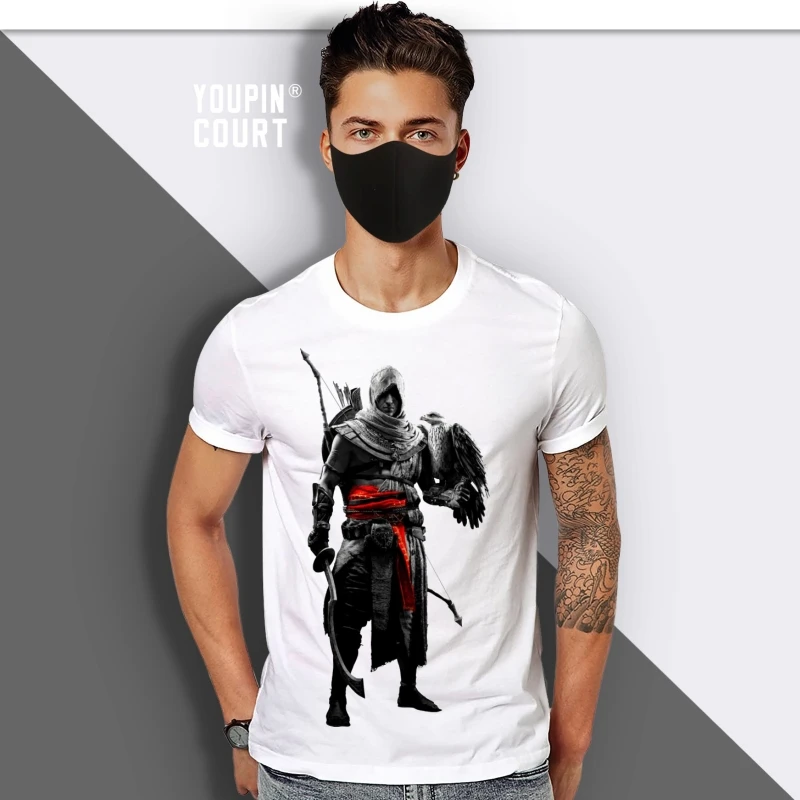 

Смешные хлопковые футболки с надписью «Bayek чехол creed»