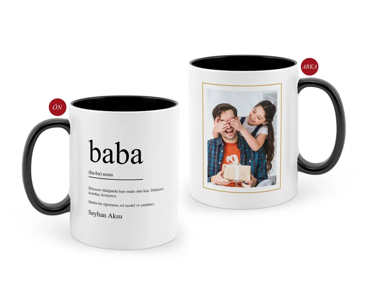 

Персонализированные Fathers Day Gift», «фото черный, белый цвет кружка Bardak-21