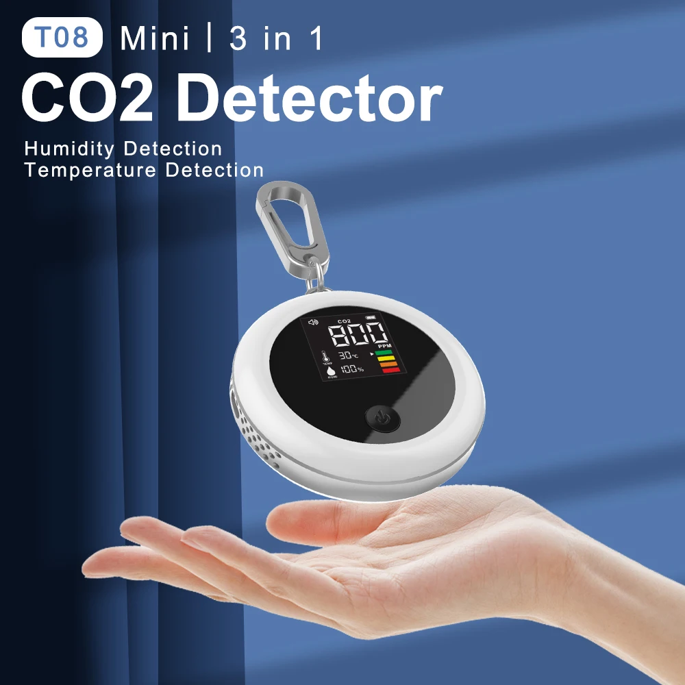 

Meter Analyzer In And Rechargeable Smart Air Quality Monitor Temperature Humidity Detector Home Co2 Mini Portable Air 1 3 Sensor