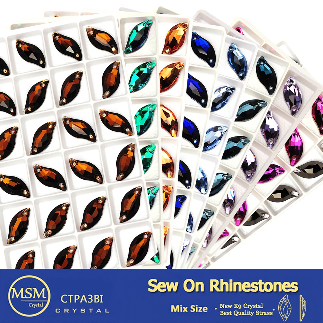 

Leaf Strass Sew On 6A Glass Stones Flatback Crystal Rhinestone Sew On Garment Applique For Sewing Diamond Jewelry