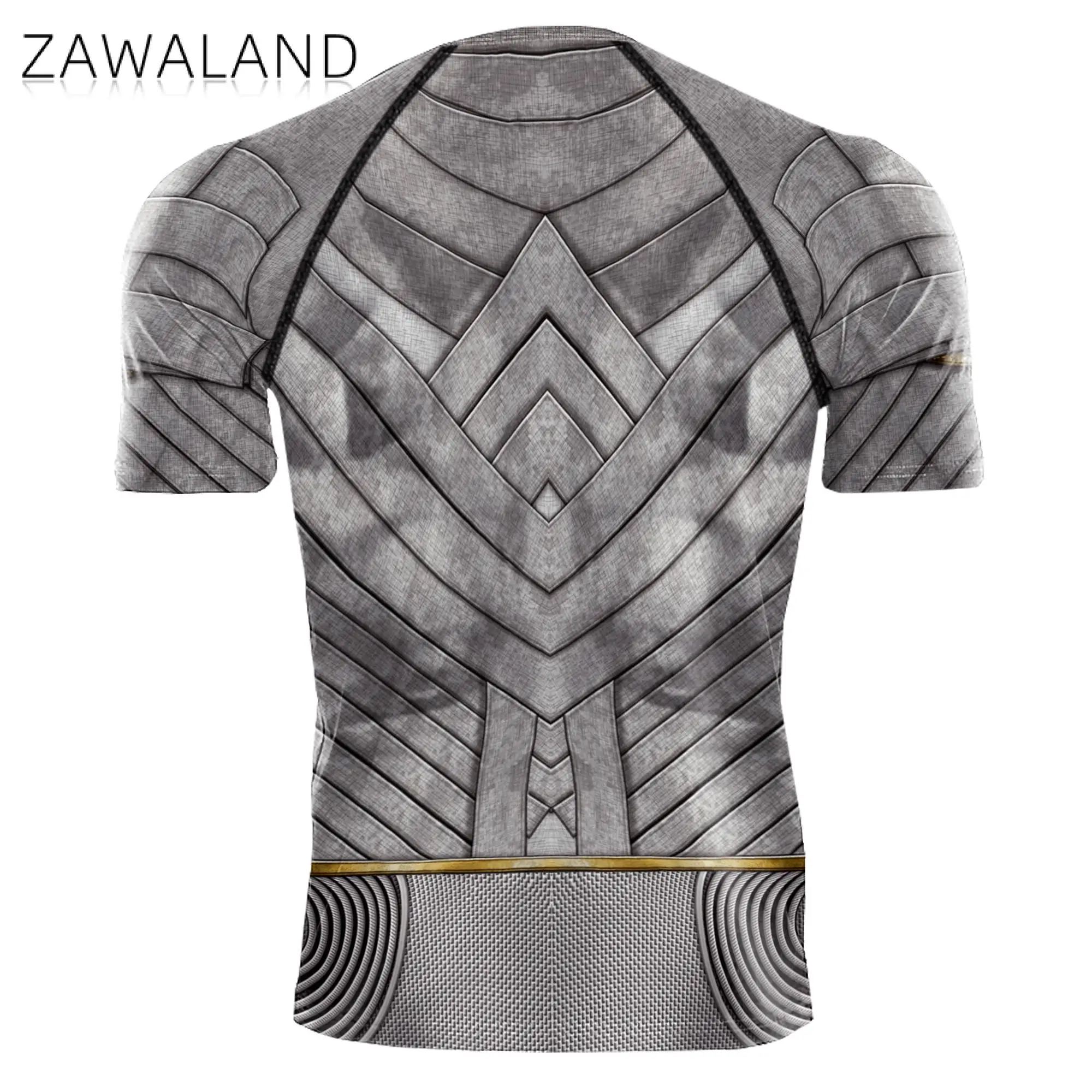 Zawaland Anime movie Moon Knight Cosplay 3D Printed Costume Compression Long Sleeves Workout Gym Sport Shirt Tops Tees images - 6