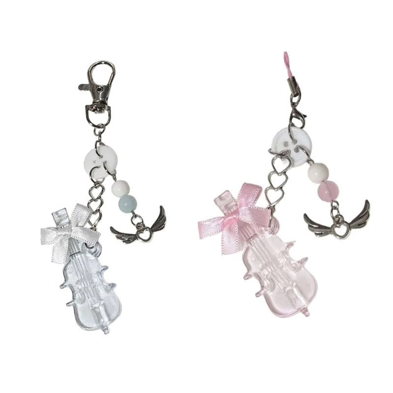 Модный брелок с бантом виолончели кулон рюкзак сумка подвеска украшение сладкий