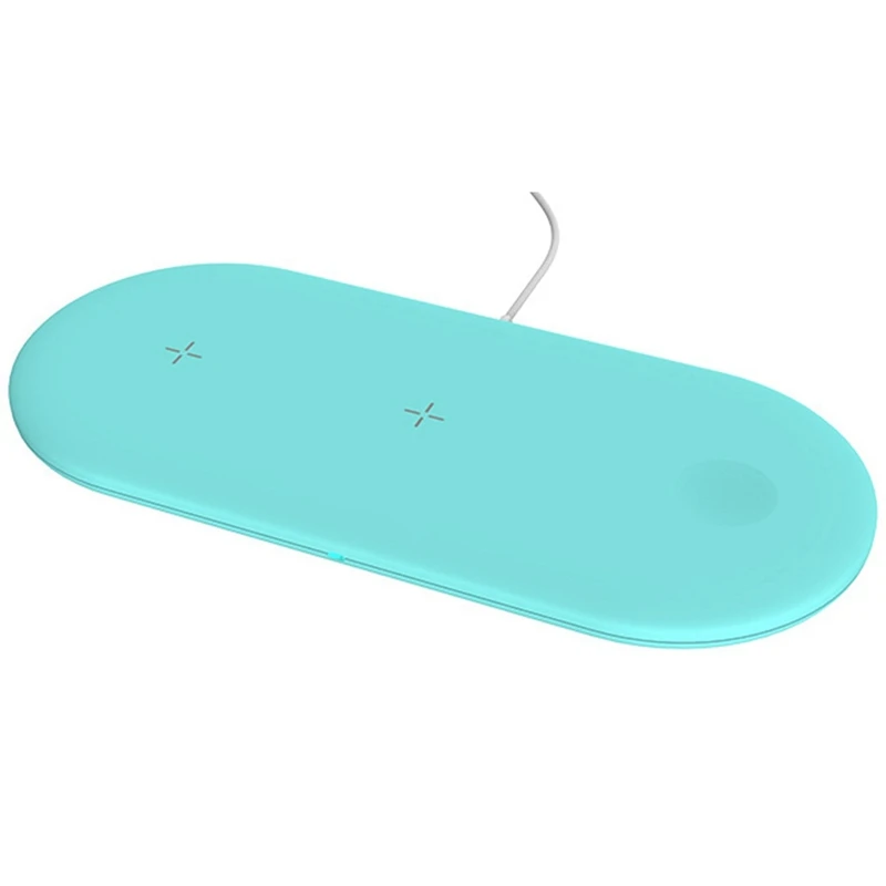 

Беспроводное зарядное устройство 3 в 1 Qi для Apple Watch для iPhone X, XS, XR, Samsung S10, 18 Вт, быстрое зарядное устройство для часов, телефона 12