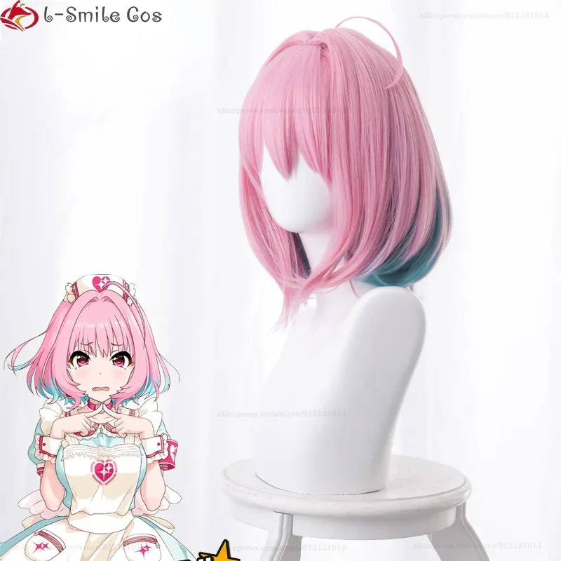 Фото Vivi 2025 Yumemi Riamu Game Косплей Длинные 38 см термостойкие синтетические волосы Парики для вечеринок + Кепка для парика №4