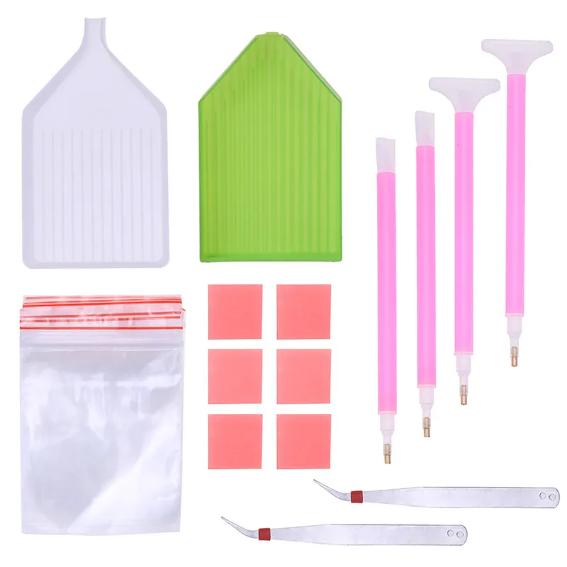 

Diy Diamond Painting Accessories 5D Diamond Painting Cross Stitch Embroidery Pen Tools Set Mosaic Glue Pen Kit Tweezers