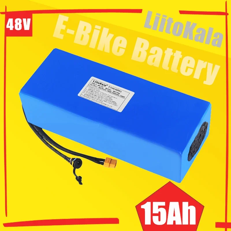 Фото Аккумулятор LiitoKala 18650, 48 В, 40 Ач, 20 Ач, 30 Ач, 15 Ач, 24 Ач, 28 Ач, высокая мощность, подходит для литиевой батареи электрического велосипеда №3