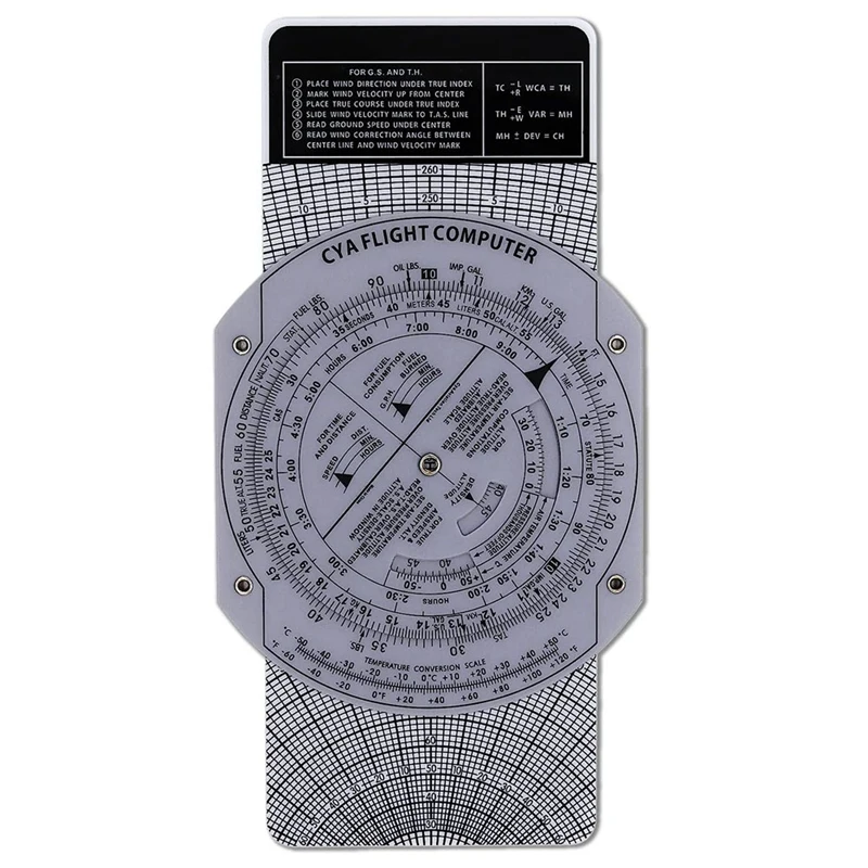 

E6B Flight Computer Aviation Plotter Circular Slide Rule Used In Aviation Flight Training Pilot Training, Internships