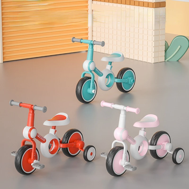 Children's Variable Three-wheel Scooter Baby Multi-function Bike 1-3 To 6 Years Old Baby Balance Bike Kids's Ride-on Toys