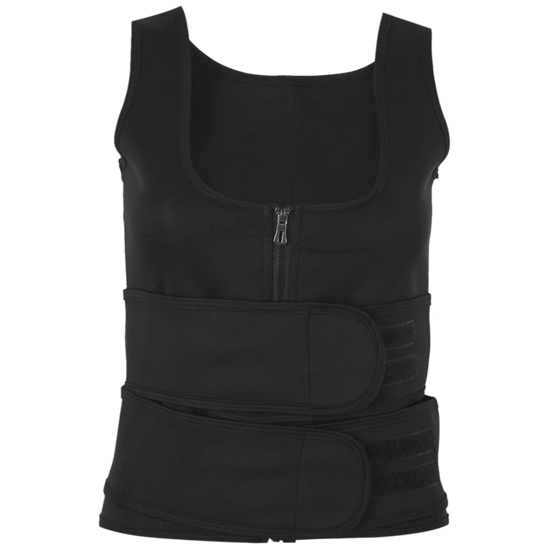 

Women Waist Trainer Corset Zipper Hook Shapewear Double Control Body Shaper Tummy Fat Burning Waist Cincher