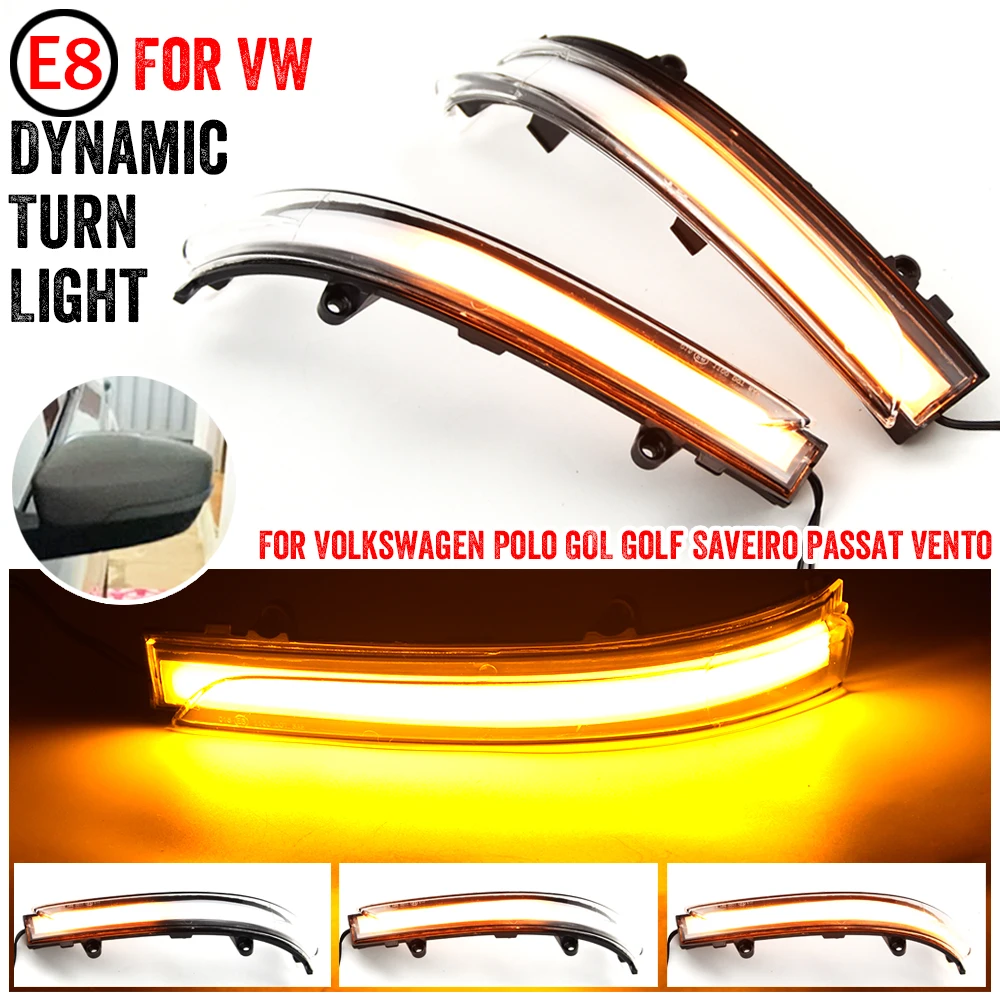 

LED Dynamic Indicator Turn Signal Light Blinker Mirror Lamp For VW Jetta 6 GLI Hybrid Vento Passat B7 Scirocco EOS Fusca Beetle