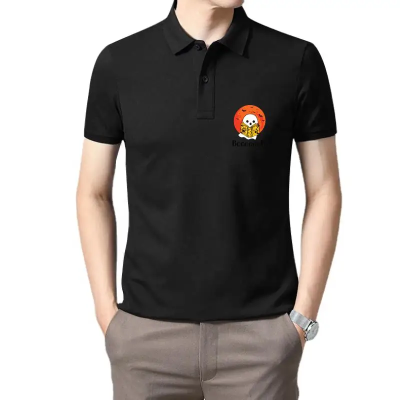 

Golf wear men Booooks Boo Reading Book Halloween Men - Tee polo t shirt for men