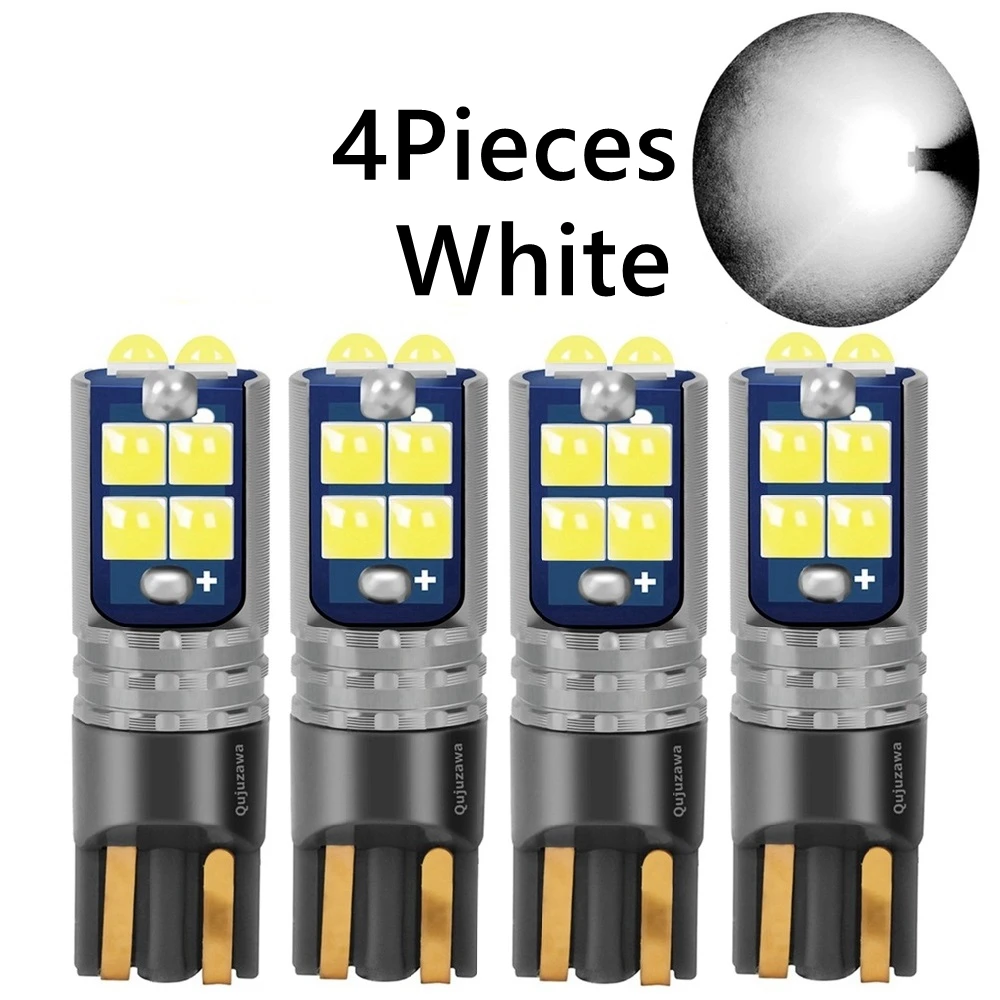 

2/4 шт. T10 LED W5W светодиодные лампы супер яркий автомобильный салон купольная лампа для чтения WY5W автомобильная лампочка для поворота парковочный свет белый красный кристалл синий оранжевый 12 В
