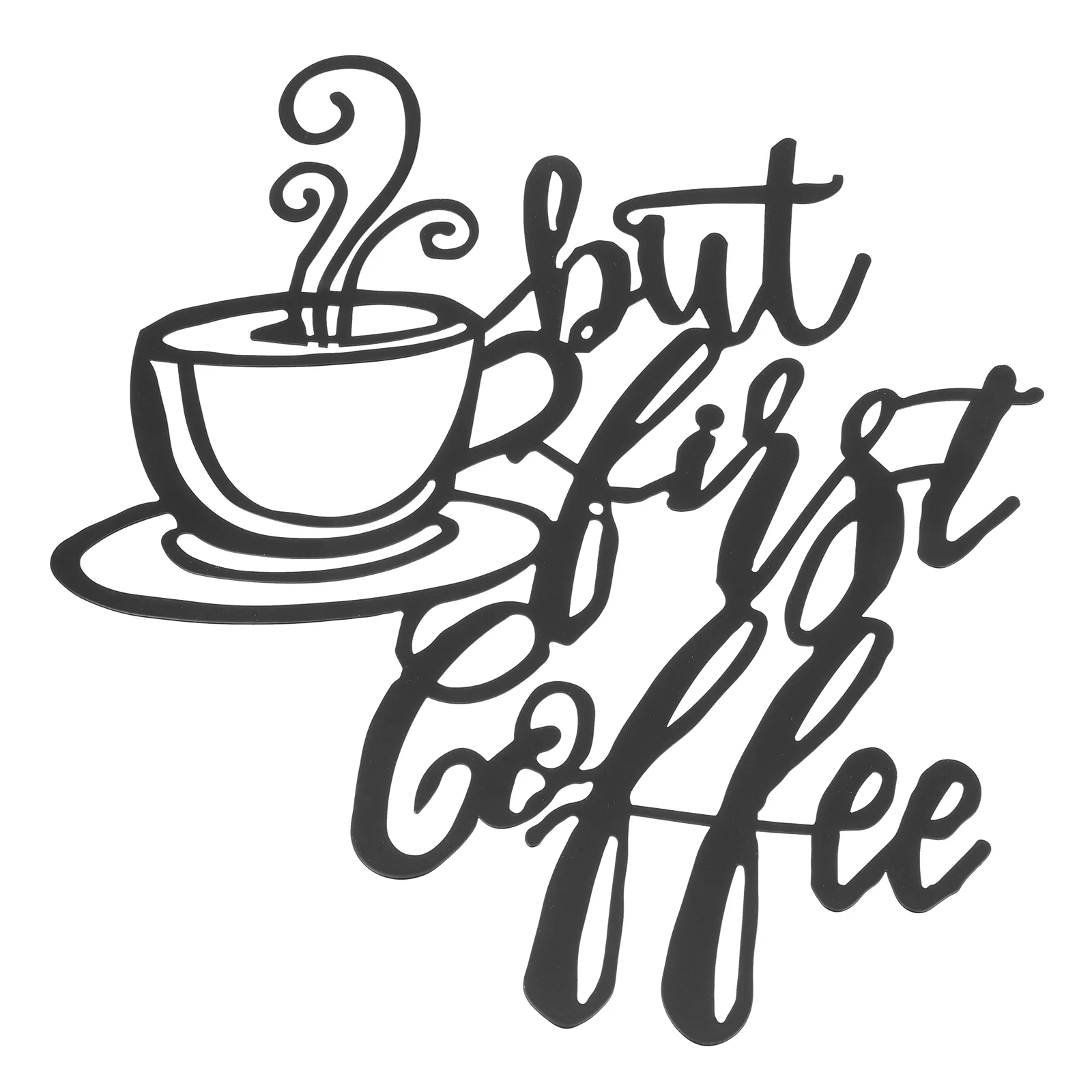 

Украшение в виде кофейных букв, винтажное домашнее настенное украшение, железная подвеска, украшения ручной работы