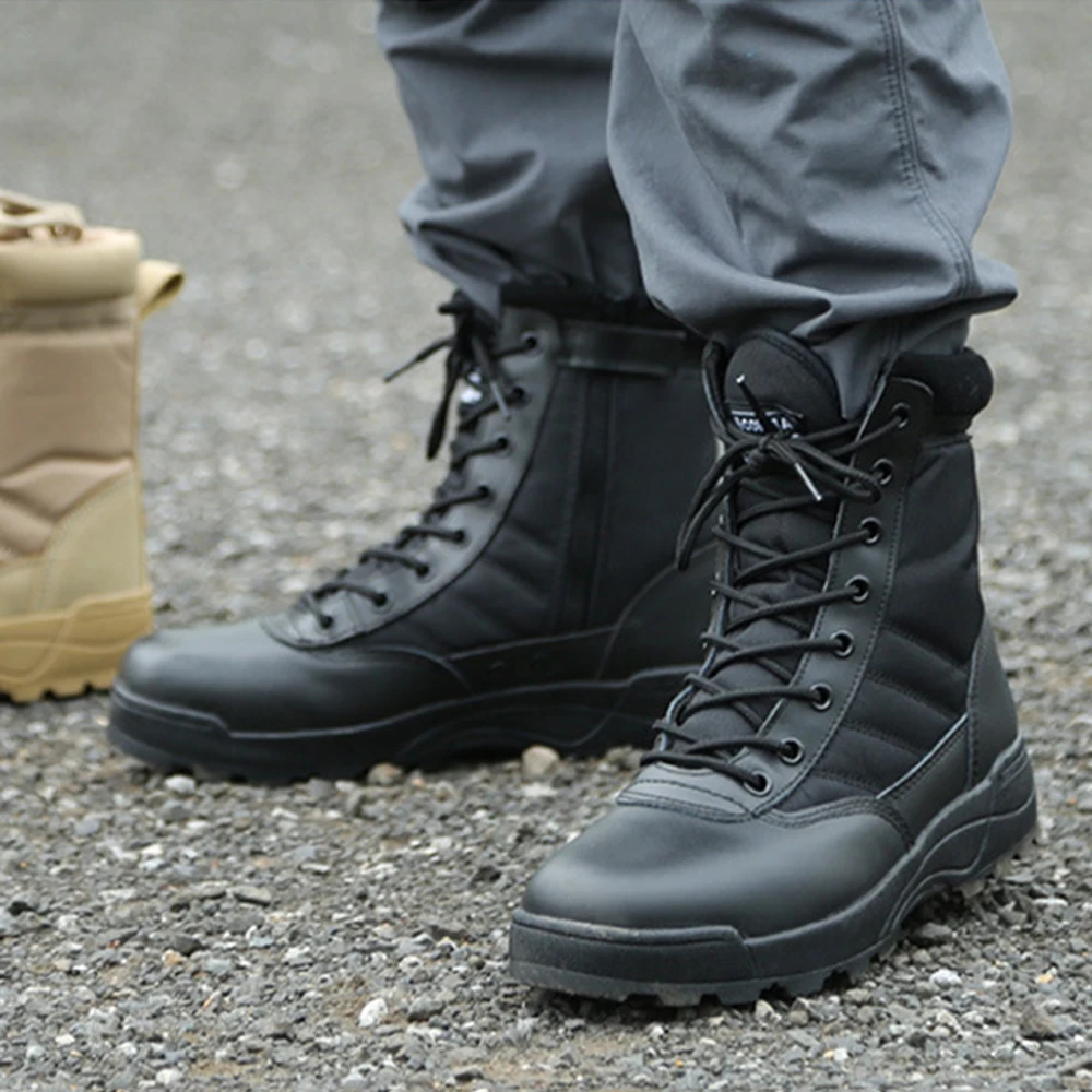 

Leather Military Boots Work Safty Shoes For Work Safety Shoes