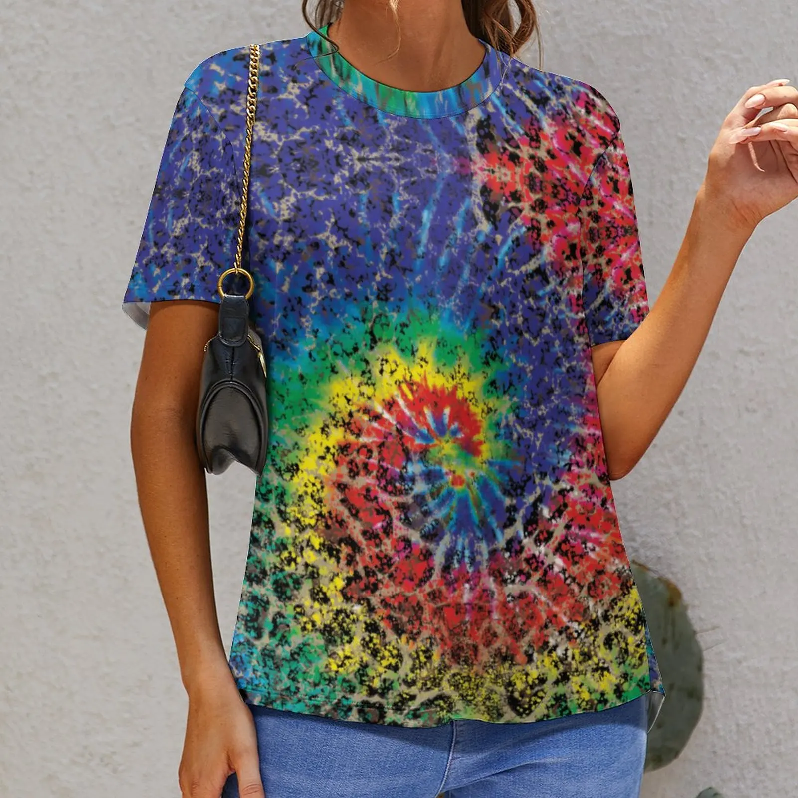 

Graphic Distressed Tie Dye Tshirt Vintage Activity Competition Eur Size