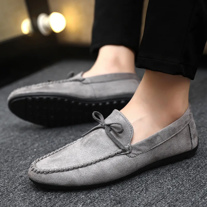 

Men Casual Shoes Fashion Men Shoes Handmade Suede Leather Mens Loafers Moccasins Slip On Men's Flats Male Driving Shoes