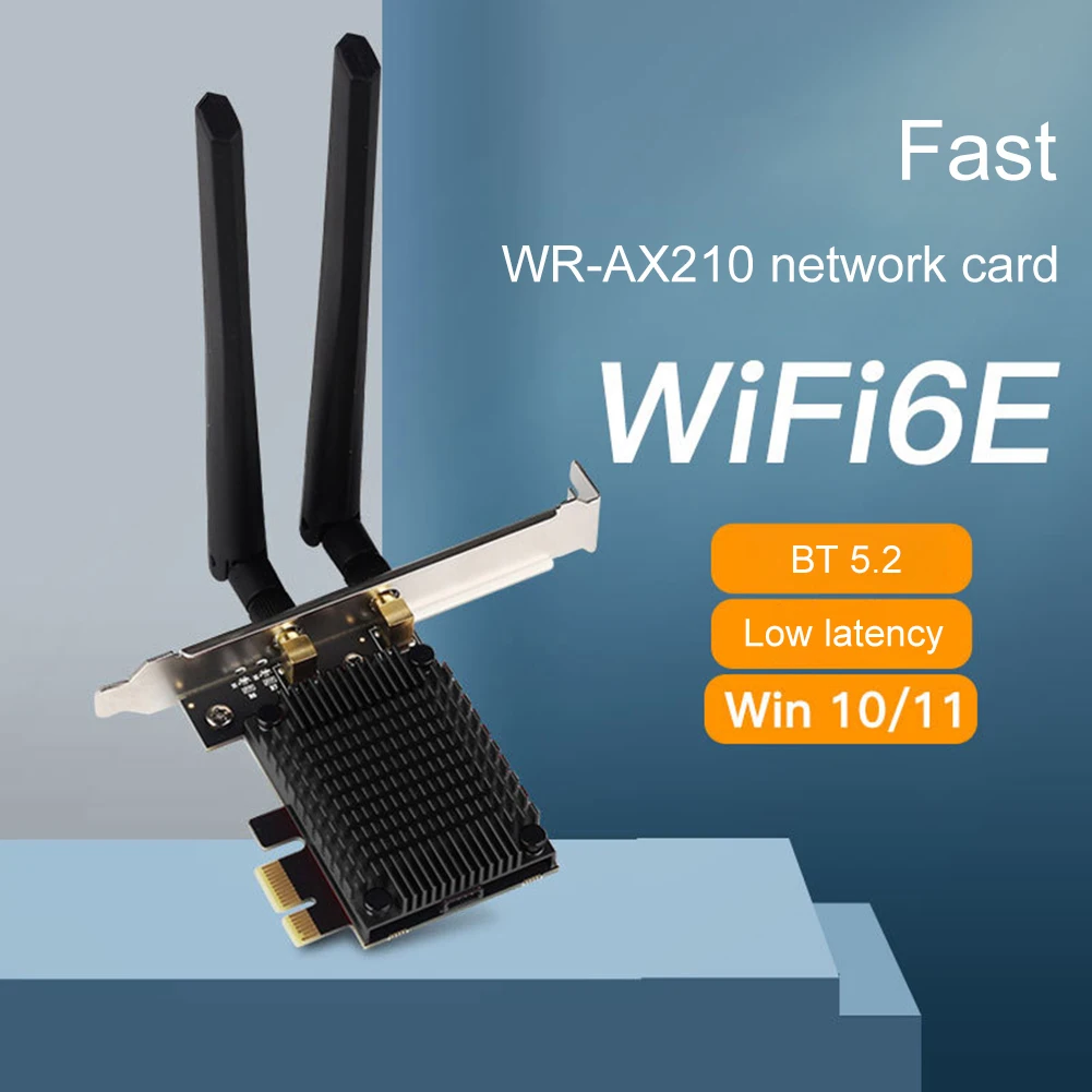 

5374 Мбит/с WiFi 6E Intel PCIE Беспроводной Wi-Fi адаптер Bluetooth 5,2 двухдиапазонный 2,4G/5G/6G WiFi карта Экспресс сетевая карта адаптер ПК