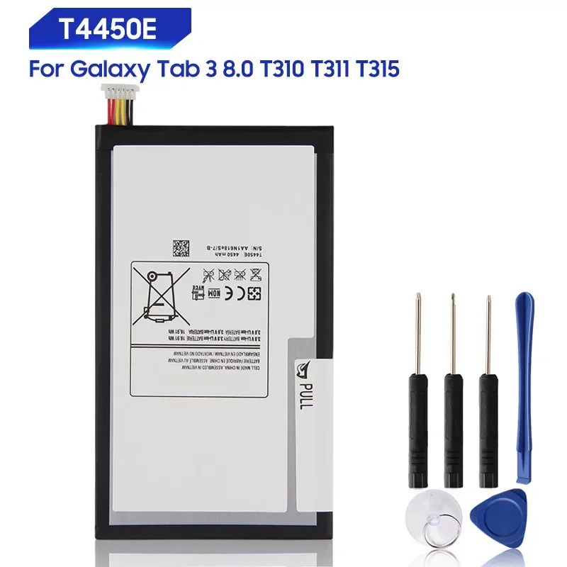 

2023NEW Replacement Battery For Samsung Galaxy Tab 3 8.0 T315 T311 T310 T4450C Rechargeable Tablet Battery T4450E 4450mAh