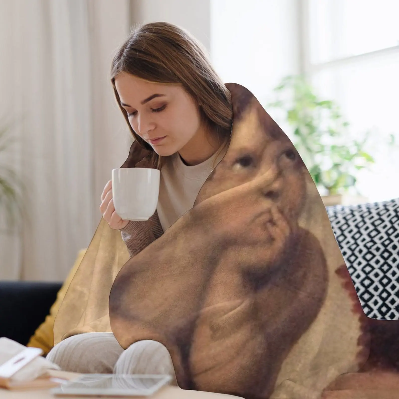 Новинка THE SISTINE MADONNA (детали) - RAPHAEL Плед Хэллоуин Многоцелевые роскошные пледы