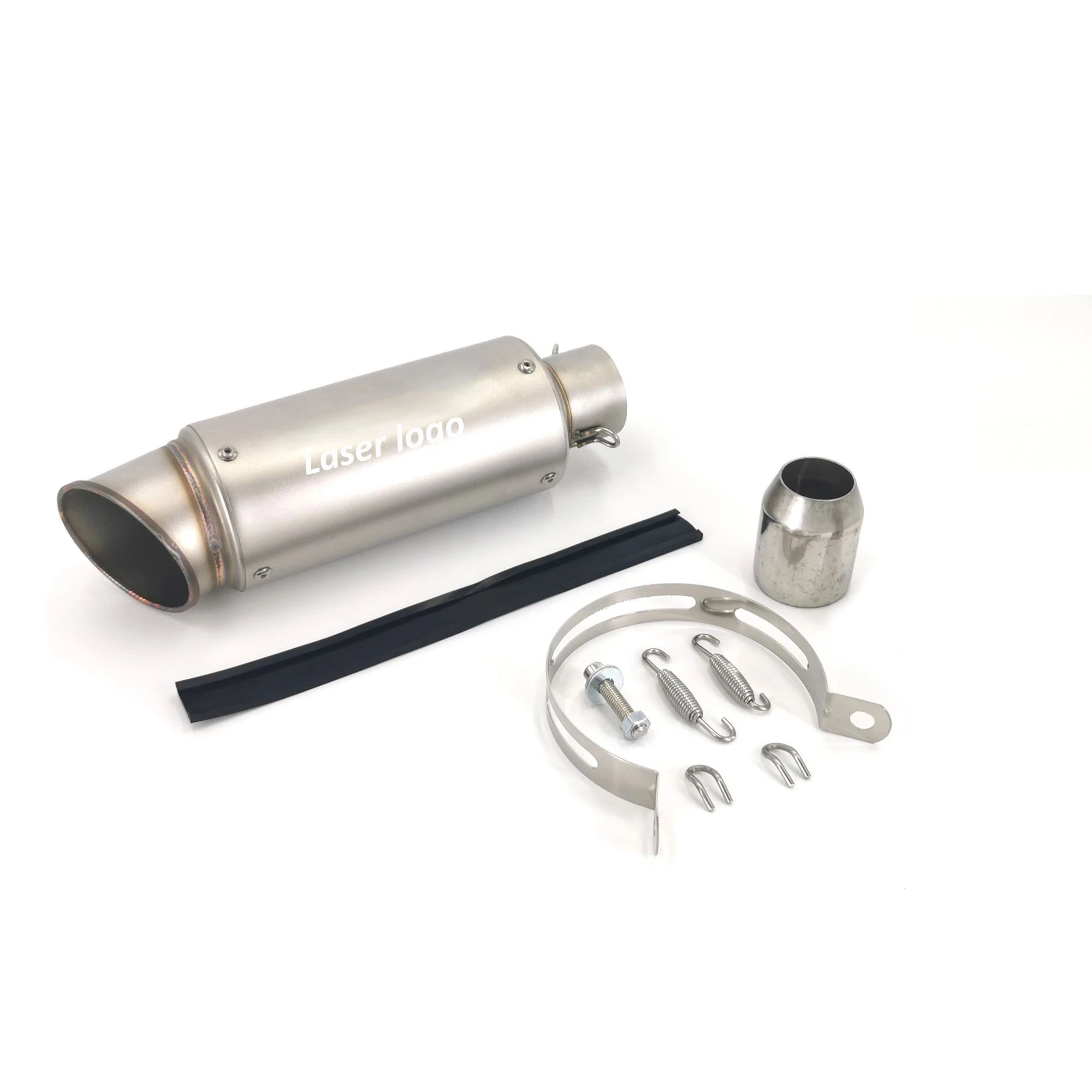 Глушитель выхлопной трубы для мотоцикла горшок скутера с лазерным логотипом Suzuki