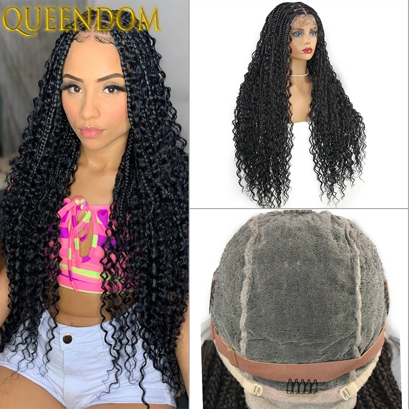 Богемные полные искусственные плетеные парики