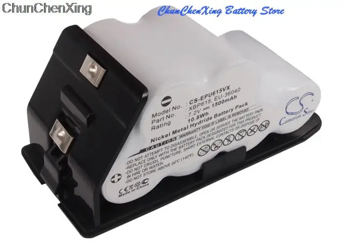 Аккумулятор Cameron Sino на 1500 мА · ч XBP615 для Euro Pro Shark UV615 UV615H UV615K UV627 |