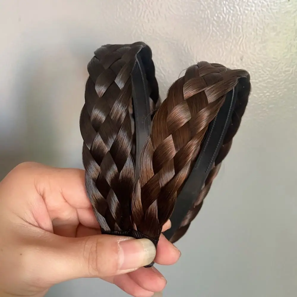 

Braid Head Hoop Wash Face Headband Wide-brimmed Female Hairbands Korean Style Headwear Wide Hair Hoop Wig Headband