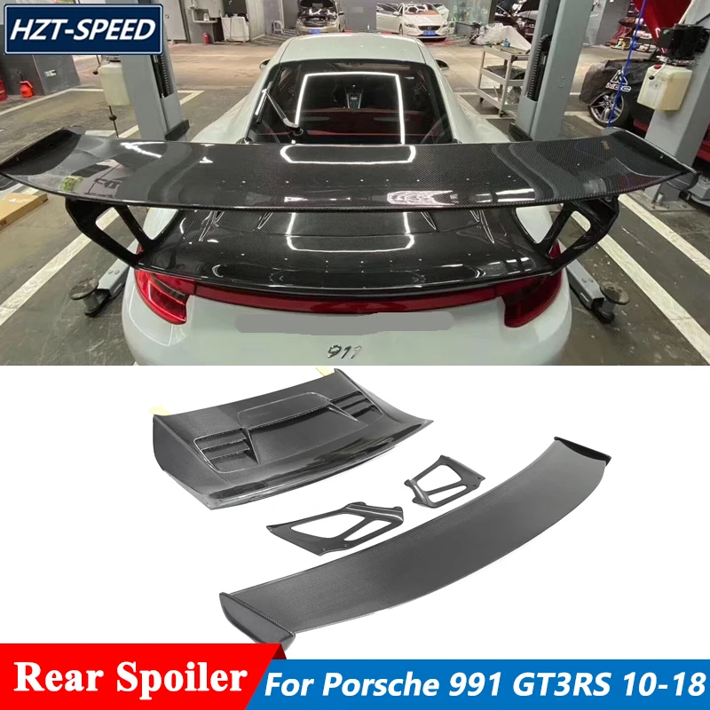 

Gt3RS Style Carbon Fiber Or Unpainted FRP Rear Spoiler Trunk Wing For Porsche 911 Carrera 991.1 991.2 2010-2018