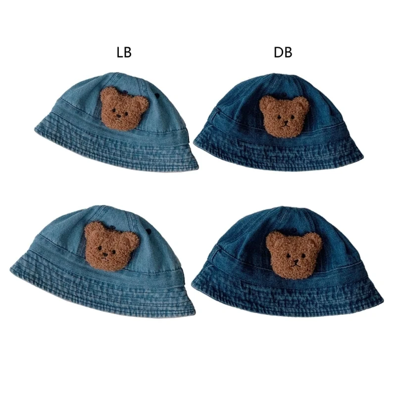 

Q81A Wide Brim Baby Hat Toddler Fisherman Hat Sunproof Bucket Hat Child Floppy Hats