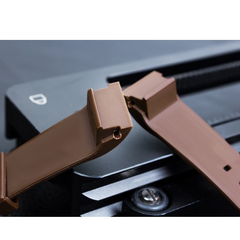 Rubber Watch Strap for Cartier Sandoz Santos 100 Series Men's Women's Silicone  Watchband black brown blue color belt 20mm 23mm