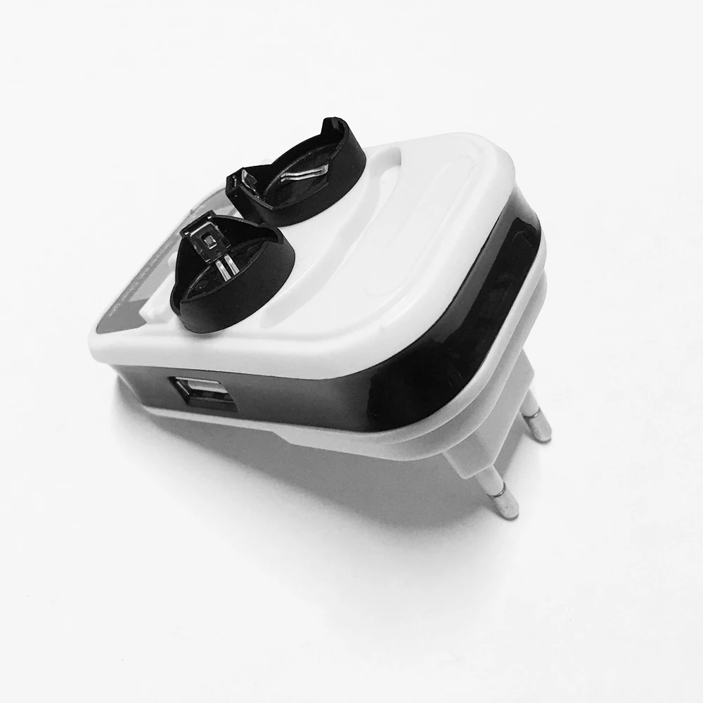 Smart LCD Charger 3.6V for LIR2032 LIR2025 LIR2016 Button Rechargeable Battery EU Plug