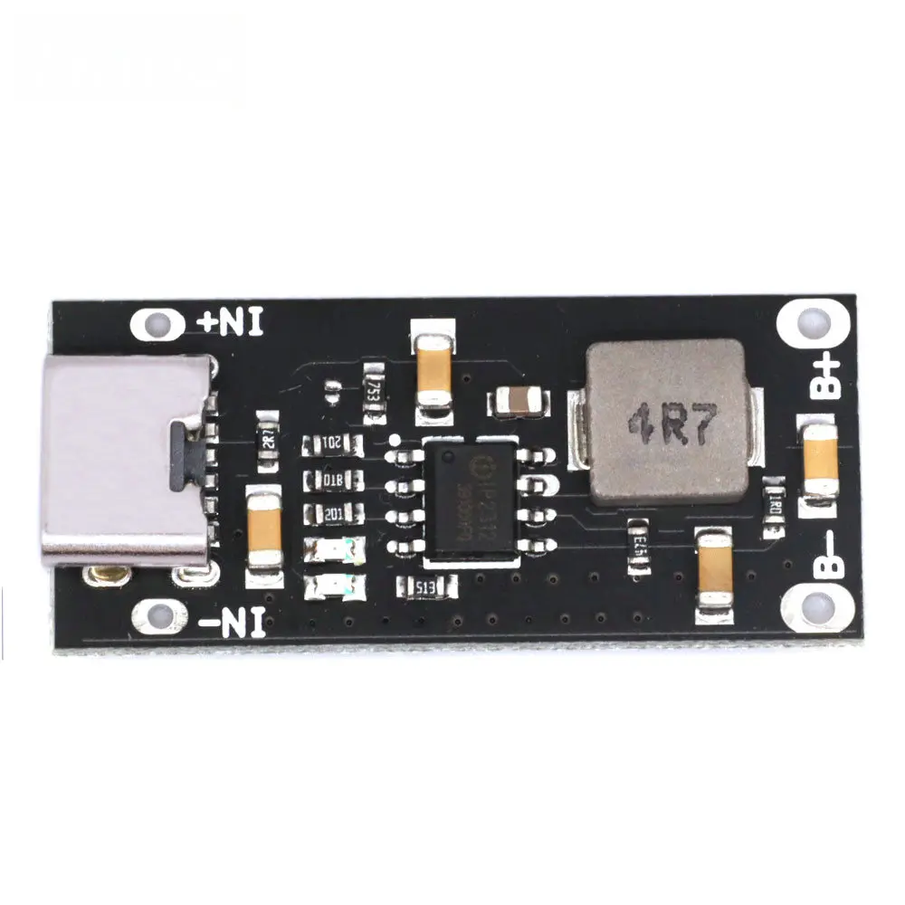 USB Type-C Высоковольтный вход 3A Полимерная тройная литиевая батарея Плата быстрой зарядки IP2312 Режим CCCV от 5 В до 4,2 В (art.: 3920d2cba60e2) - 3920d2cba60e2