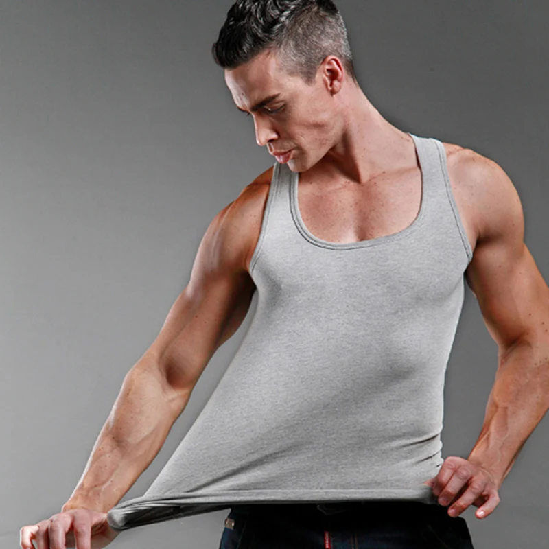 

Workout Gym Tank Top Mens Muscle Sleeveless Sportswear Shirt Stringer Fashion Clothing Bodybuilding Singlets Fitness Vest