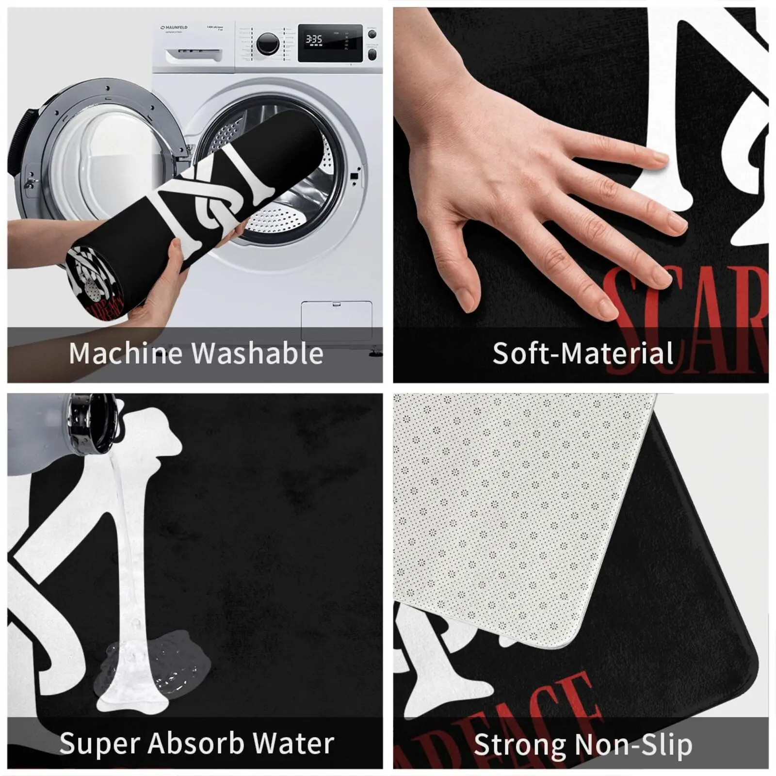 Коврик Scarface Tm с логотипом Mob мафия аль-пацино Тони Монтана популярный красивый