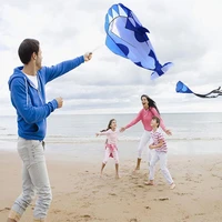 3d soft whale frameless flying kite outdoor sports toy children kids funny gift