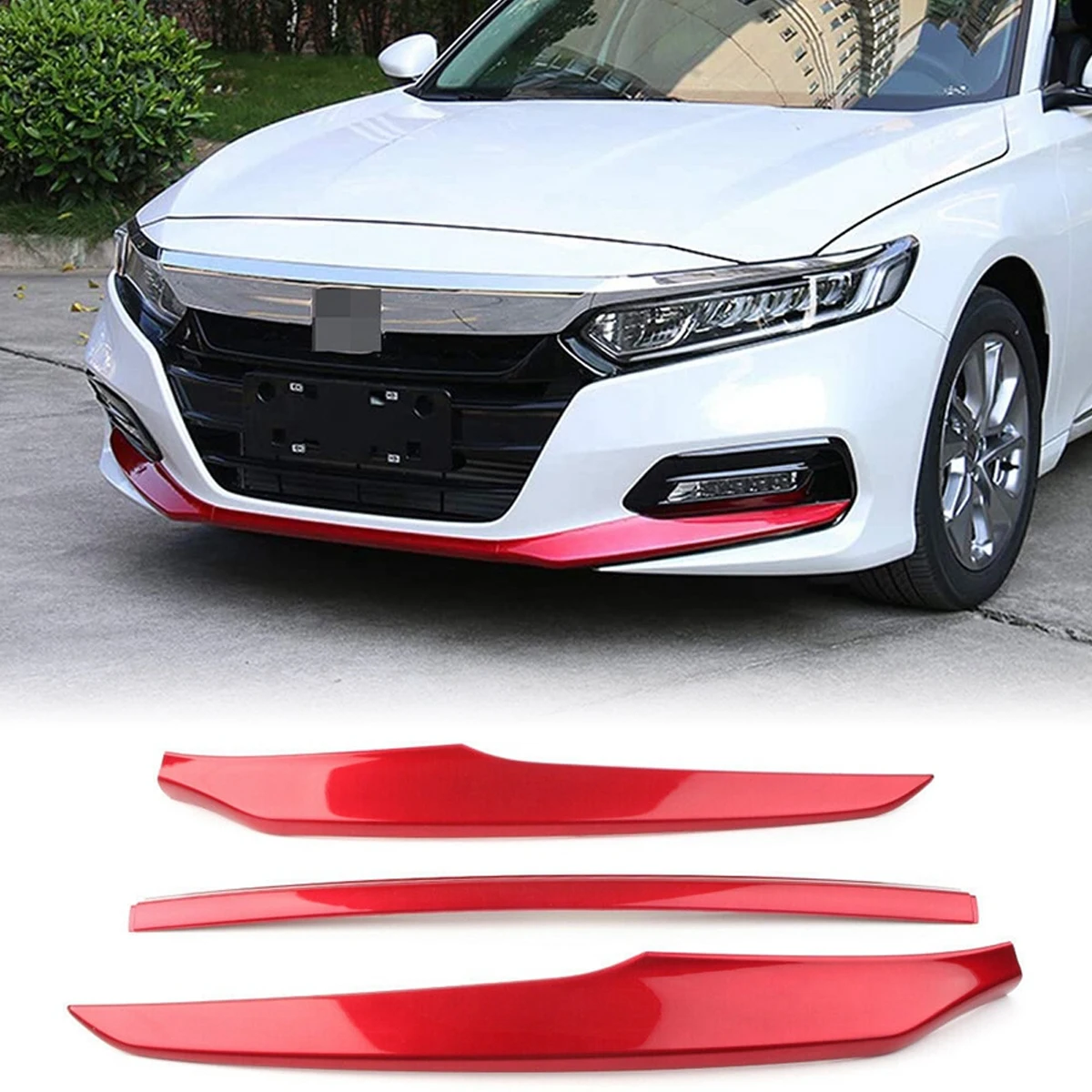 

Наклейки для переднего бампера Honda Accord 2018 2019 2020, 3 шт.