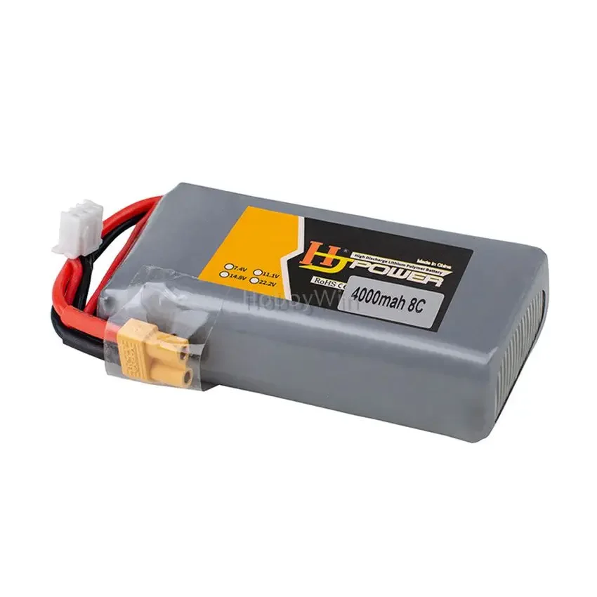 7 4 В 2S 4000 мАч 8C литий-полимерный аккумулятор XT30 штекер подходит для