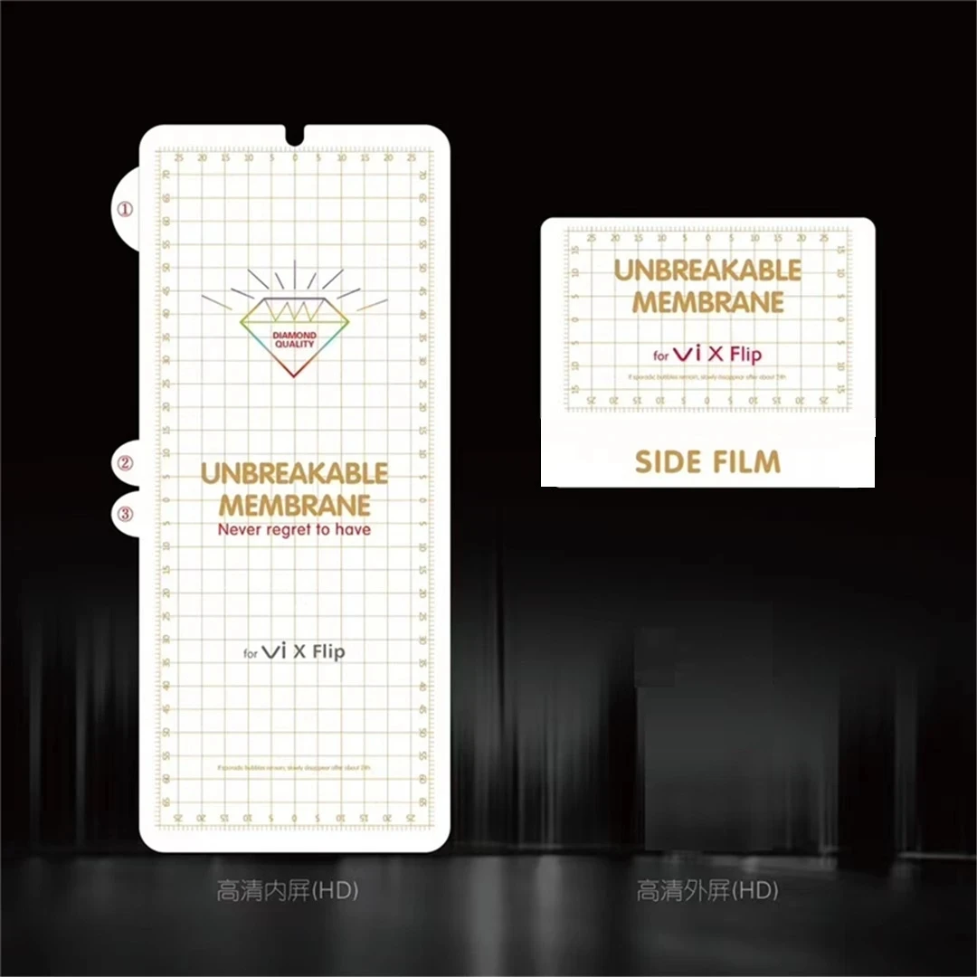 

HD&Matte Full Cover UNBreakable Membrane Hydrogel Film For VIVO X Flip Front Screen Protector Protective Film