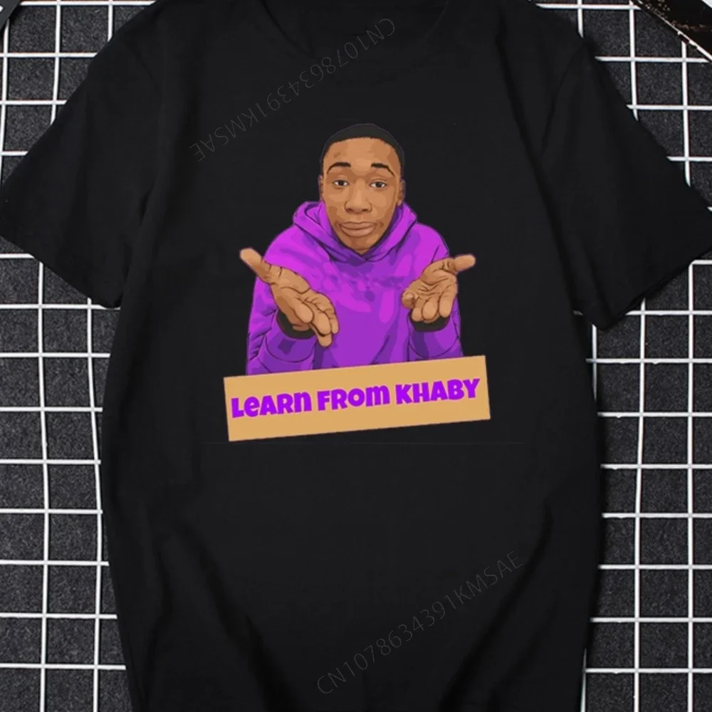 Новинка Khaby простая футболка с забавным рисунком Женская Мужская в стиле