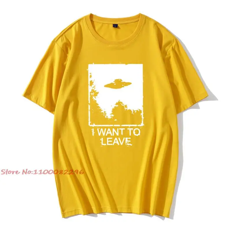 Футболка мужская с надписью I Want To оставить топ принтом клоуна вера лисы Мюлдера