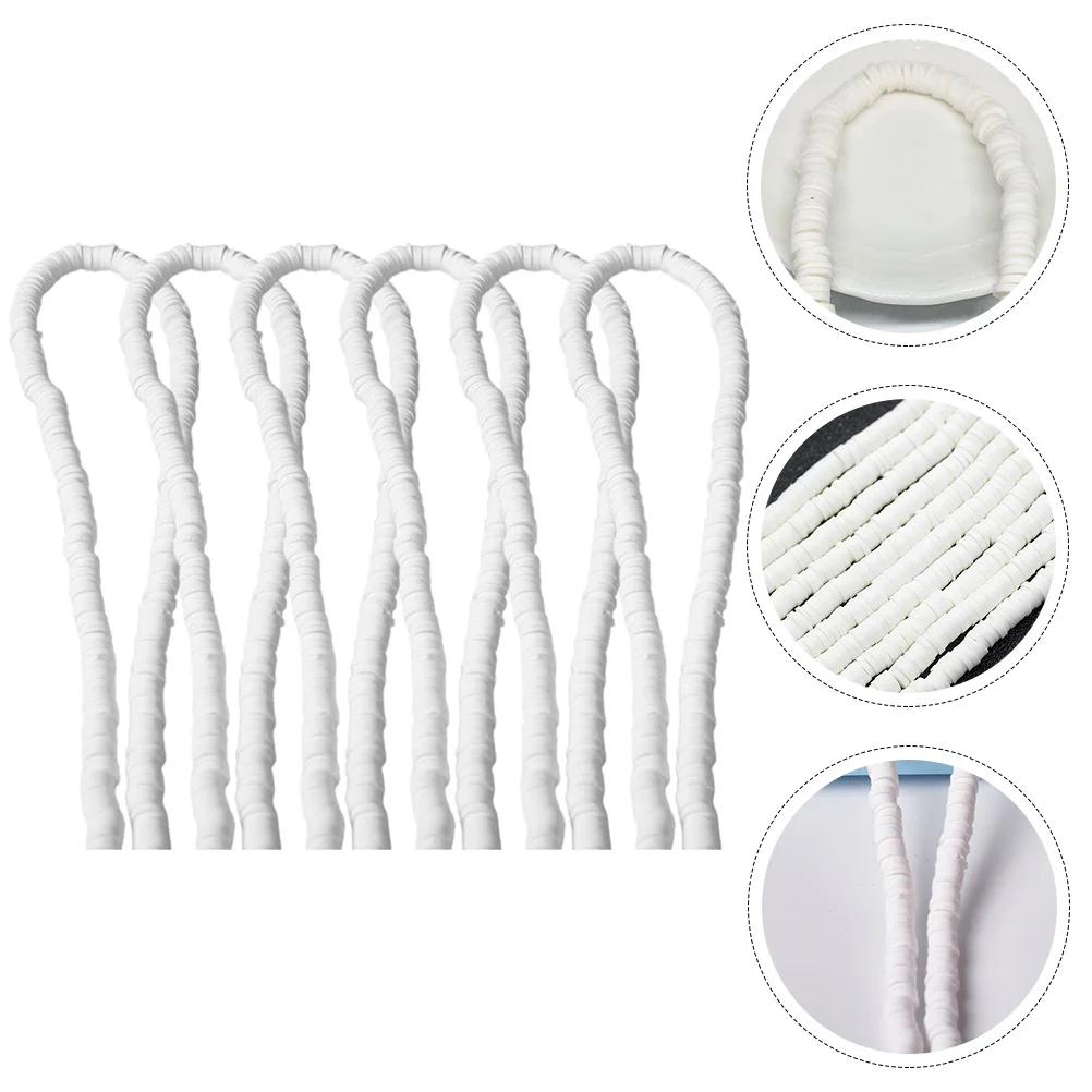 

6 Strings Soft Ceramic Tube Bohemian Bracelet Polymer Clay Loose Beads Craft Supplies Jewelry Making Accessories