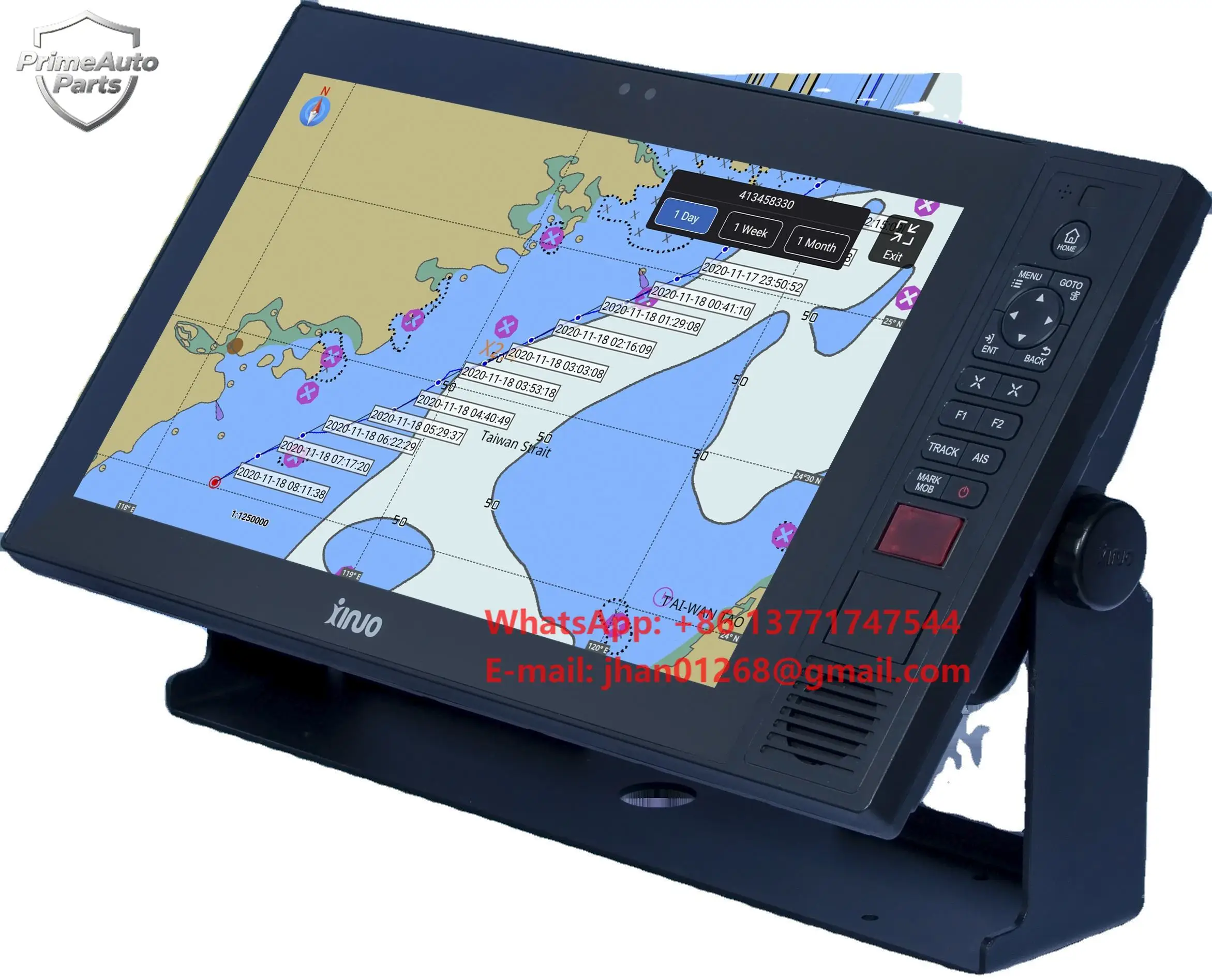 Фото XINUO GN-150 7/10-дюймовый морской GPS-картплоттер напрямую от производителя, GNSS с CE, IMO, CCS, IP65, NMEA0183 для морских судов №1