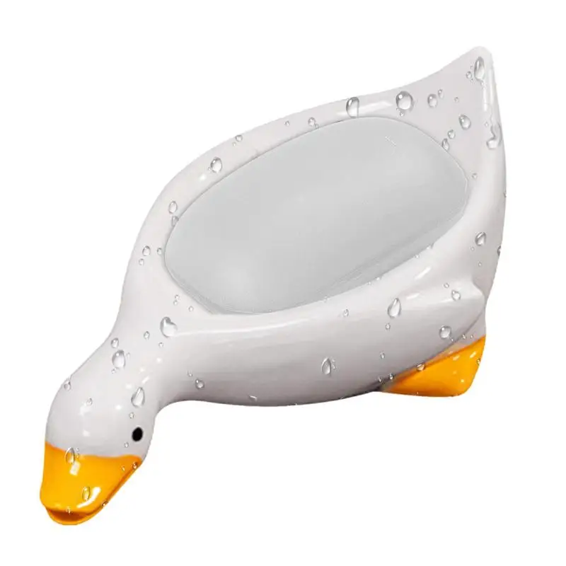 

Декоративная и самосливающаяся утка, поднос для мыла, гладкая керамическая мыльница для душа, посуда для ванной комнаты