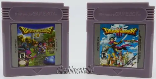 

2 games dragon warrior i&ii - III/game boy-game boy color-gb-GBC-g