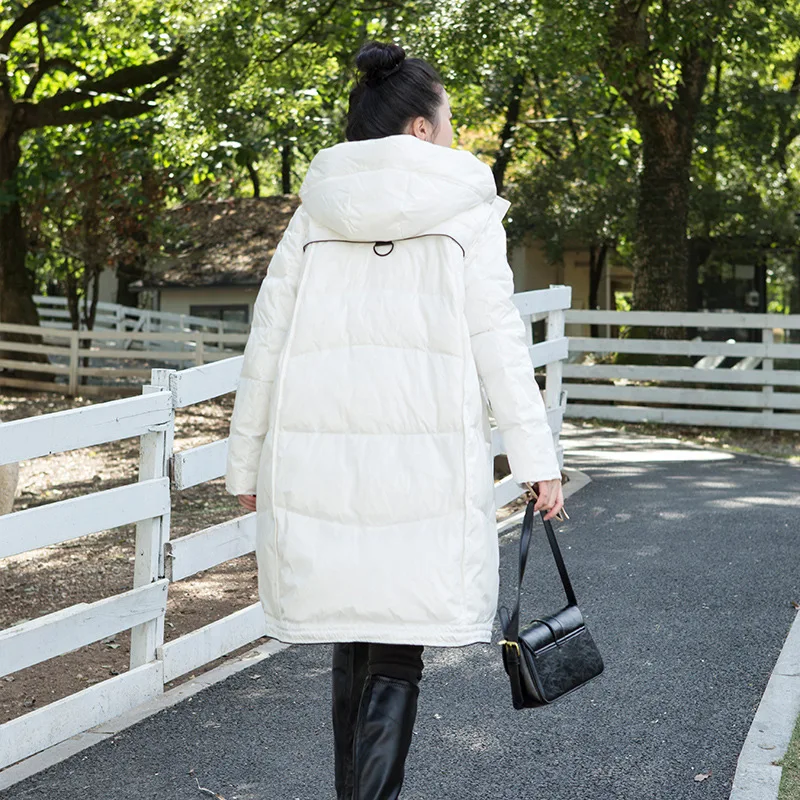 Maternity Thicken Fleece Lined Parka Puffer Jacket Long Winter Coat Hooded Puffer Jacket  Hooded Warm Coat 2022 Korea Fashion enlarge