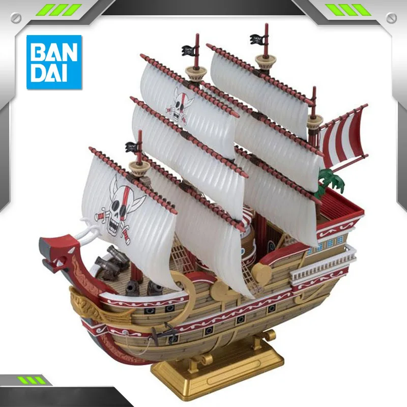 

BANDAI Аниме Один Кусок красные волосы Пираты сборка пластиковая модель комплект экшн-игрушка Фигурки Рождественские подарки экшн-фигурки