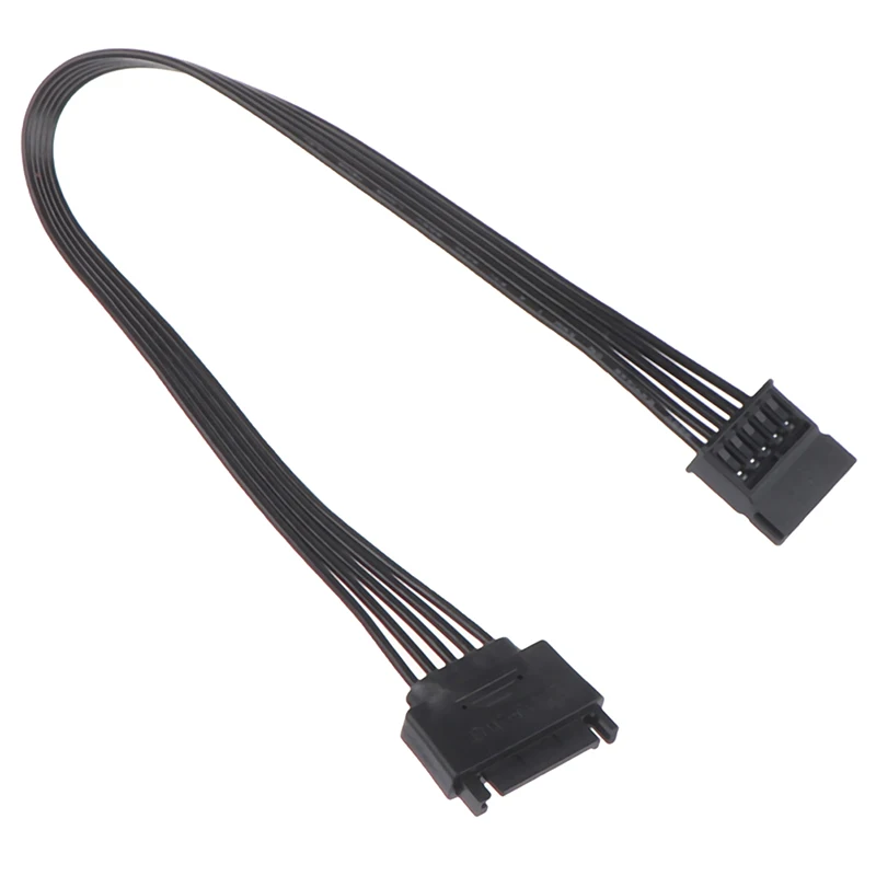 

SATA 15Pin Male To Female Power Extension Cable HDD SSD Power Supply Cable SATA Power Cable For PC 30CM
